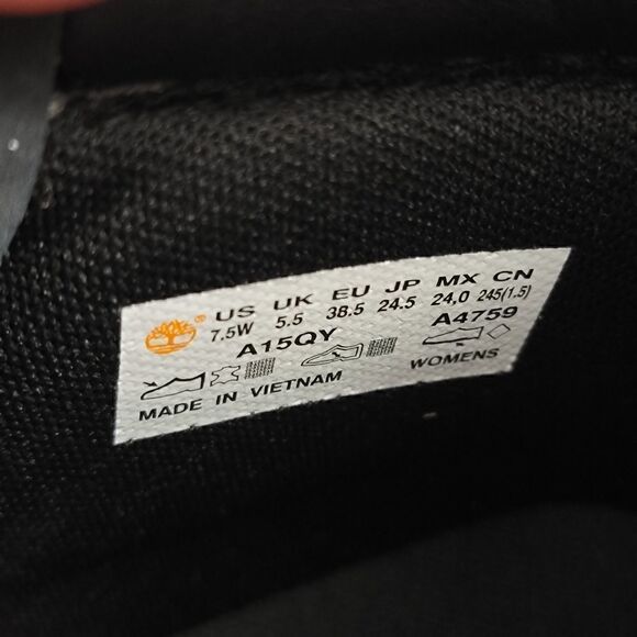 Timberland Waterville 6 Womens Black Boots Leather - Picture 12 of 14